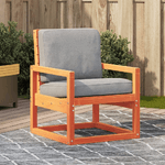 vidaXL Sedia da Giardino Marrone Cera 57,5x63x76cm Legno Massello Pino