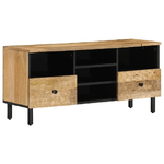 vidaXL Mobile Porta TV 100x33x46 cm in Legno Massello di Mango