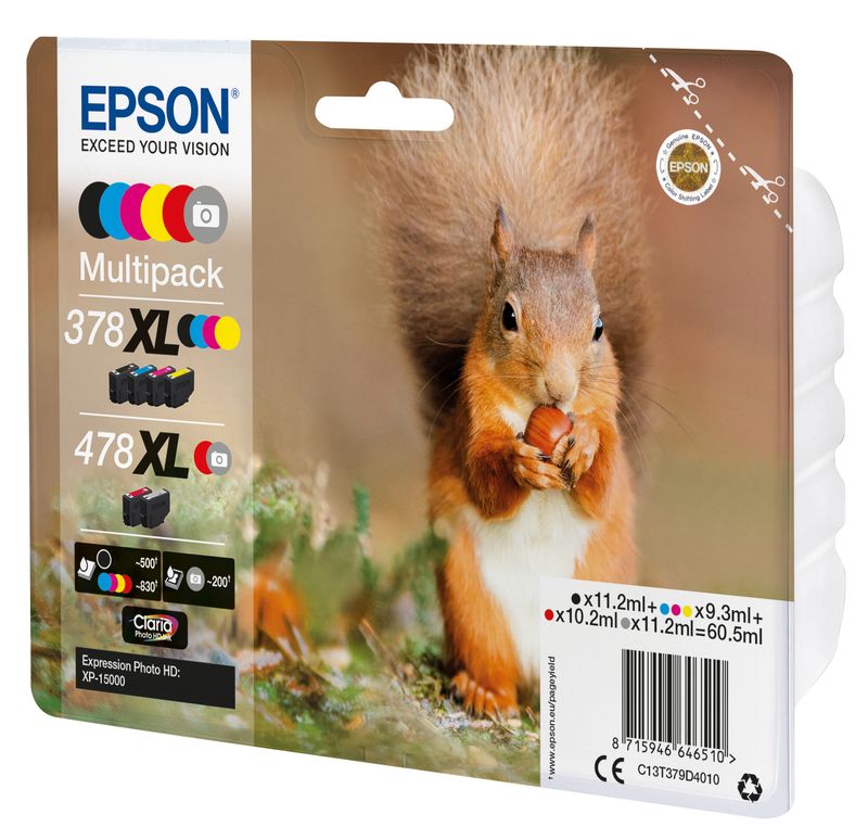 Epson-Squirrel-Multipack-6-colours-378XL---478XL-Claria-Photo-HD-Ink