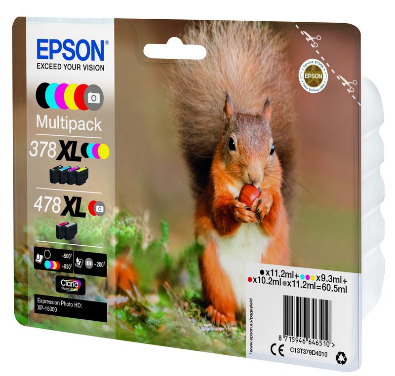 Epson-Squirrel-Multipack-6-colours-378XL---478XL-Claria-Photo-HD-Ink