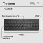 Hp Tastiera Wireless HP 230 - Ergonomica e Silenziosa