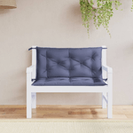 vidaXL Cuscini per Panca 2 pz Blu Marino 100x50x7 cm in Tessuto Oxford