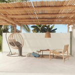 Tenda da Sole Laterale Retrattile per Patio 160x600 cm Crema