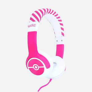 Oceania Trading OTL Technologies Pokémon Pokéball Pink Kids Cuffie Cablato A Padiglione Giocare Rosa, Bianco