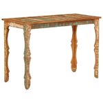 vidaXL Tavolo da Pranzo 110x52x76 cm in Legno Massello di Recupero