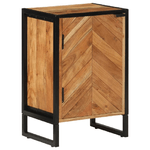 vidaXL Mobile da Bagno 40x30x60 cm in Legno Massello di Acacia e Ferro