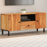 vidaXL Mobile Porta TV 105x33x46 cm in Legno Massello di Acacia