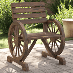 vidaXL Sedie da Giardino 2 pz 58x58x78,5 cm in Legno Massello di Abete