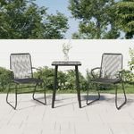 vidaXL Sedie da Giardino 2pz Nere 58x59x85,5 cm Rattan PVC