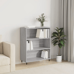 vidaXL Libreria Grigio Sonoma 69,5x32,5x90 cm in Legno ingegnerizzato