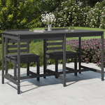 vidaXL Tavolo da Giardino Grigio 203,5x90x110cm Legno Massello di Pino