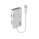 Lindy Adattatore USB 3.1 Type C a HDMI / DVI / VGA Femmina - Colore: bianco