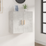 Armadietto a Muro Grigio Cemento 60x30x60 cm Legno ingegnerizzato