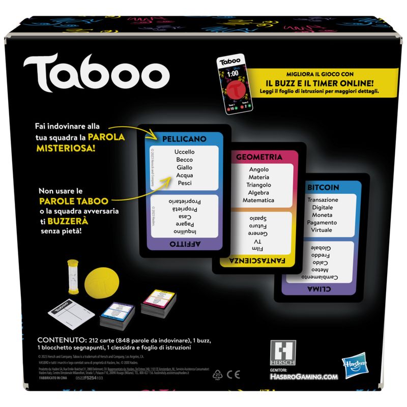 Taboo-gioco-da-tavolo-con-parole-da-indovinare-per-adulti-e-adolescenti-dai-13-anni-in-su-per-4-o-piu--giocatori