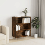 vidaXL Libreria Rovere Fumo 69,5x32,5x90 cm in Legno ingegnerizzato