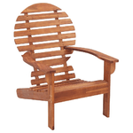 vidaXL Sedia Adirondack in Legno Massello di Acacia