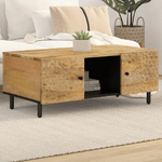 vidaXL Tavolino da Salotto 100x54x40 cm in Legno Massello di Mango