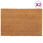 vidaXL Zerbini 2 pz Naturale 40x60 cm in Fibra di Cocco