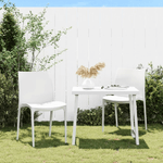 vidaXL Sedie da Giardino 2 pz Bianche 50x46x80 cm in Polipropilene