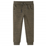 Pantaloni Tuta per Bambini Cachi Scuro Mélange 140