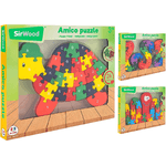 PUZZLE LEGNO 26 PZ LETTERE/NUMERI VENDITA UNITARIA CASUALE