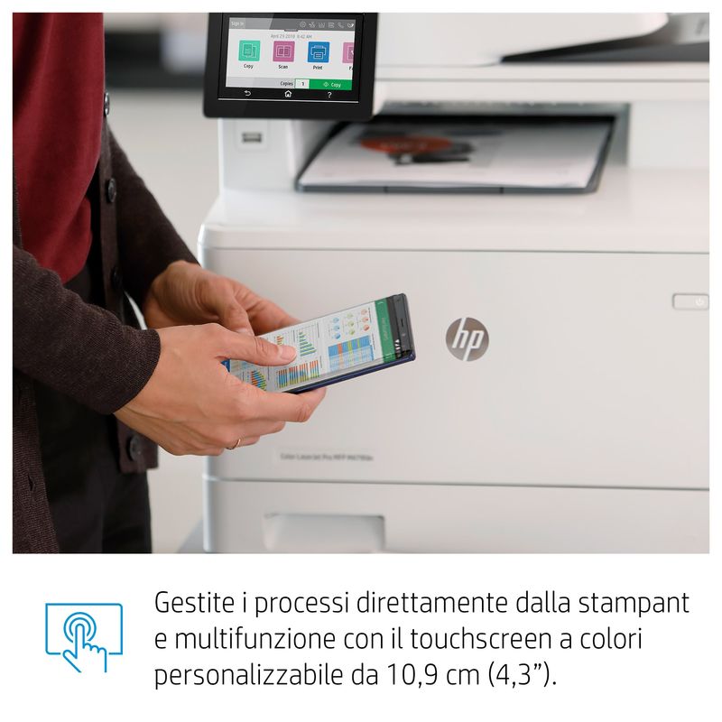 HP-Color-LaserJet-Pro-Stampante-multifunzione-M479fdn-Stampa-copia-scansione-fax-e-mail-scansione-verso-e-mail-PDF--stampa-fronte-retro--ADF-d