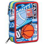 ASTUCCIO 3 ZIP SJ GANG REALBASKET PIENO - MODELLO ASSORTITO CASUALE