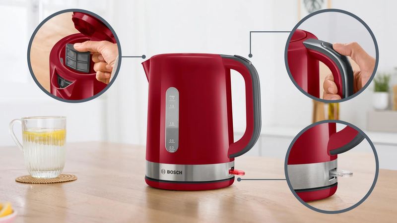 Bosch-TWK6A514-bollitore-elettrico-17-L-2200-W-Grigio-Rosso