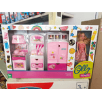 FASHION DOLL CON CUCINA COMPLETA E ACCESSORI