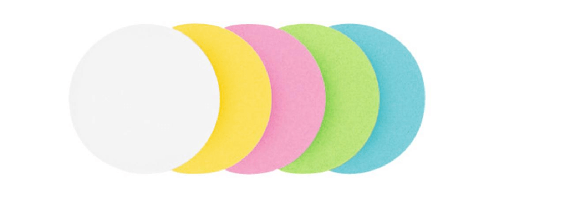 Legamaster-7-253399-etichetta-non-adesiva-500-pz-Verde-Rosa-Turchese-Bianco-Giallo-Rotondo