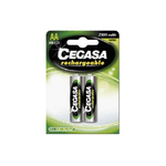 Batteria Ricaricabile Cegasa HR6 2100 Mah - PiÃ¹ di Mille Cariche - Tecnologia RTU - Mantiene l'85% di Energia per un An