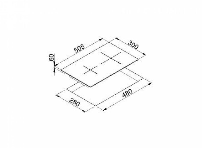 Elleci-Leaf-30-K86-Nero-Da-incasso-30-cm-Ceramica-4-Fornello-i-