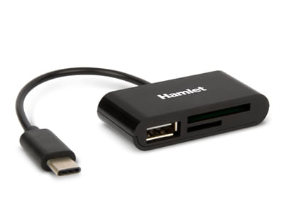 Hamlet-XZR100UC-lettore-di-schede-USB-2.0-Type-C-Nero