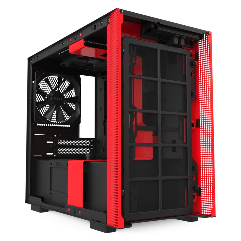 NZXT-H210i-Matte-Black-Red-Mini-Tower-Nero-Rosso