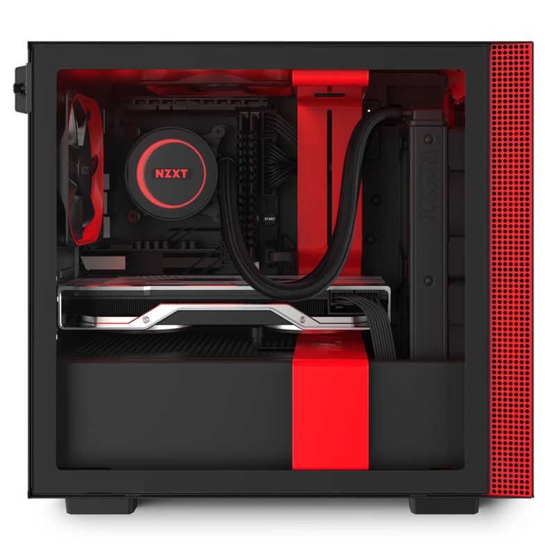 NZXT-H210i-Matte-Black-Red-Mini-Tower-Nero-Rosso