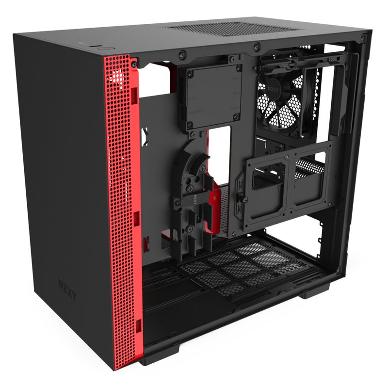 NZXT-H210i-Matte-Black-Red-Mini-Tower-Nero-Rosso