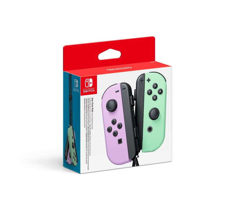 Nintendo-Switch---Set-da-due-Joy-Con-Viola-Pastello-Verde-pastello