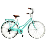 Versiliana Biciclette Vintage City Bike 28'' Donna Green Water Resistente Pratica Comoda Perfetta per muoversi in citta'