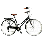 Versiliana Biciclette Vintage City Bike 28'' Donna Nera Resistente Pratica Comoda Perfetta per muoversi in citta'