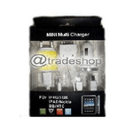 Trade Shop Traesio-kit Caricatore Caricabatterie Spina Auto Casa Per Tutti Gli Smartphone Cellulare -