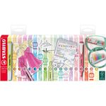 Stabilo EVIDENZIATORE - STABILO SWING COOL DESK-SET - 18 COLORI ASSORTITI 8 NEON + 10 PASTEL