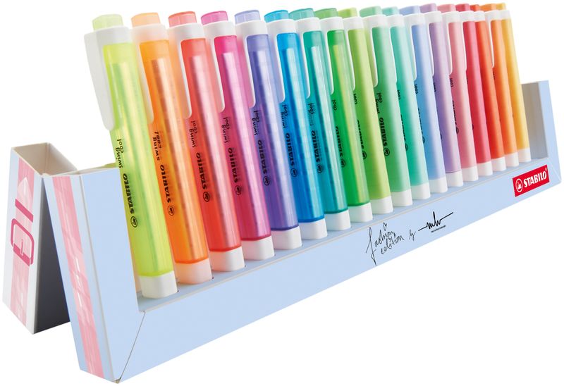 STABILO-Evidenziatore---swing-cool-Desk-Set---18-Colori-Assortiti-8-Neon---10-Pastel