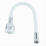 Cleafe-canna Ricambio Miscelatore Rompigetto Rubinetto Cucina Flessibile Bianco 87508 -