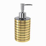 Cleafe-dispenser Per Sapone Liquido Oro A Righe Moderno Portasapone Arredo Bagno 10384 -