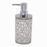 Cleafe-dispenser Per Sapone Liquido Argento Contemporaneo Dosatore Arredo Bagno 59100 -