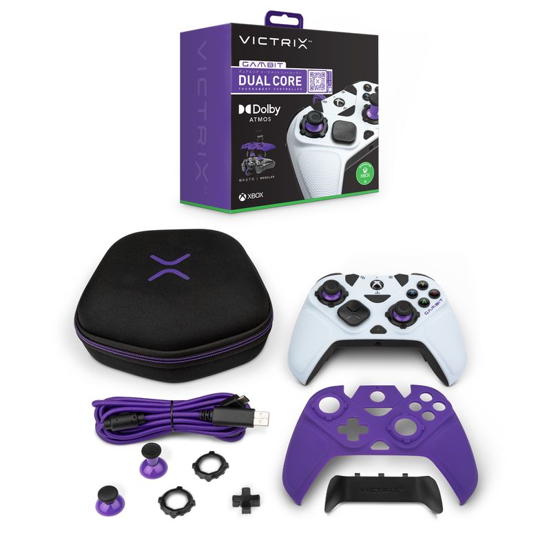 Victrix-Gambit-Nero-Bianco-USB-Gamepad-Analogico-Digitale-PC-Xbox-One-Xbox-Series-S-Xbox-Series-X