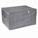 Cleafe-scatola Box Salvaspazio Portatutto Contenitore Organizer Cerniera 60x45x24cm 79418 -