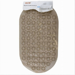 Cleafe-tappeto Tappetino Pvc Antiscivolo Ovale Vasca Bagno Doccia Beige 68 X 37cm 87229 -