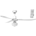 Trade Shop Traesio-ventilatore Da Soffitto Reversibile Con Lampadario Telecomando Integrato 70 Watt -