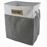 Cleafe-portabiancheria In Tessuto Manici Sacca Riporre Vestiti Sporchi 35x25x40cm 10627 -